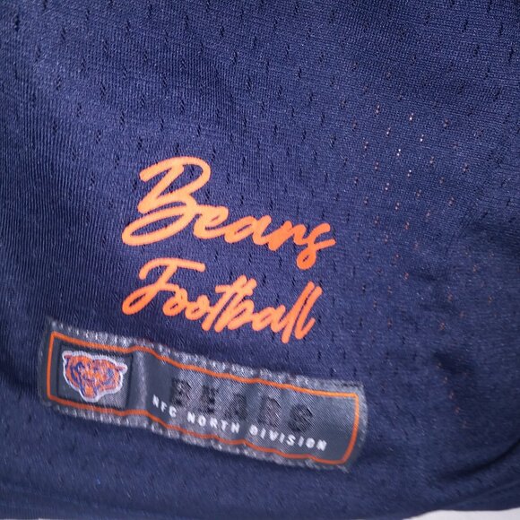 Chicago Bears Jersey NFL Football Mens Navy Blue Orange 50/50 Short Sleeve Crew - Picture 8 of 16